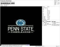 Penn State Embroidery File 4 size