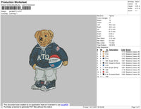 Bear ATO Embroidery File 4 size