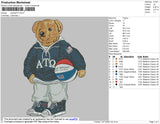 Bear ATO Embroidery File 4 size