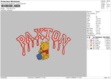 Paxton Embroidery File 6 sizes