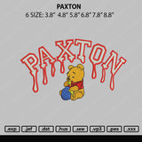 Paxton Embroidery File 6 sizes