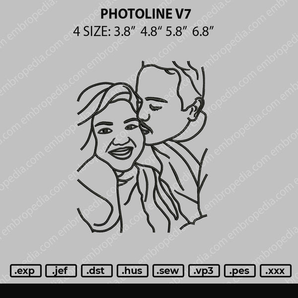 Photoline V7 Embroidery File 4 size