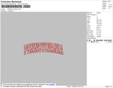 Pennsylvania Text Embroidery File 4 size