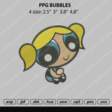 PPG Bubbles Embroidery File 4 size