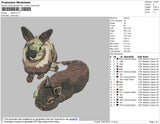 Rabbits 002 Embroidery File 4 size