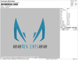 Rex Lives Embroidery File 4 size