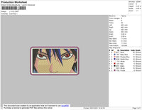 Sasuke Eyes Embroidery File 4 size