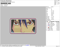 Sasuke Eyes Embroidery File 4 size
