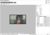 Sasuke Rectangle V5 Embroidery File 4 size