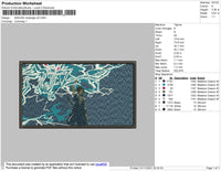 Sasuke Rectangle V6 Embroidery File 4 size