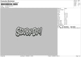 Scoobydoo Embroidery File 4 size