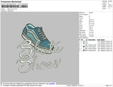 Skate Shoes Embroidery File 4 size