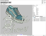 Skate Shoes Embroidery File 4 size