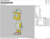 Simpson Off Embroidery File 4 size