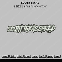 South Texas Speed Embroidery File 4 sizes