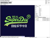 SuperDry Embroidery File 4 size