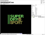 SuperDry Sport Embroidery File 4 size