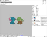 Stitch Yoda Embroidery File 4 size