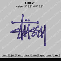 Stassy Embroidery File 4 size