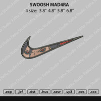 Swoosh Madara Embroidery File 4 size