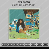 SZA Photo Embroidery File 4 size