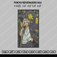 Tokyo Revengers 002 Embroidery File 4 size