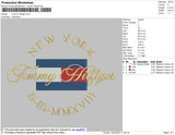 Tommy Hilfiger Embroidery File 4 size