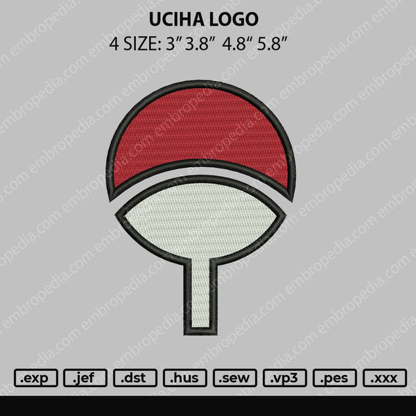 Uciha Logo Embroidery File 4 size