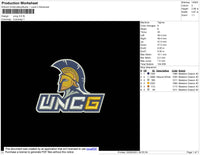 Uncg Embroidery File 5 size