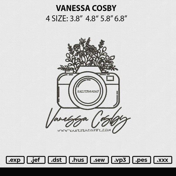 Vanessa Cosby Embroidery File 4 sizes