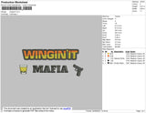 Winginit Embroidery File 4 size