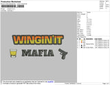 Winginit Embroidery File 4 size