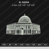 Al Aqsha Embroidery File 4 size
