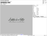 Ambition Embroidery File 4 size