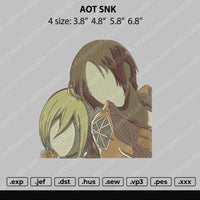 AOT SNK Embroidery File 4 size