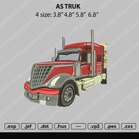As Truk Embroidery File 4 size