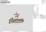 Astros V3 Embroidery FIle 6 sizes