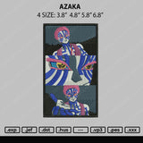 Azaka Embroidery File 4 size
