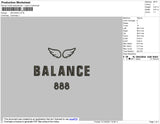 Balance Embroidery File 4 size