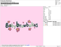 Babybrewbakes V002 Embroidery File 4 size