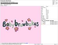 Babybrewbakes V002 Embroidery File 4 size