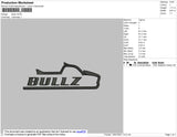 Bullz Embroidery File 4 size