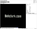 Bobclark Embroidery File 4 size