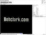 Bobclark Embroidery File 4 size