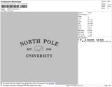 North Pole Embroidery File 4 size