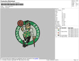 Boston Celtics Embroidery File 4 size