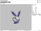 Bunny Skull Embroidery File 4 size