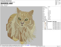 Cat 01 Embroidery File 4 size