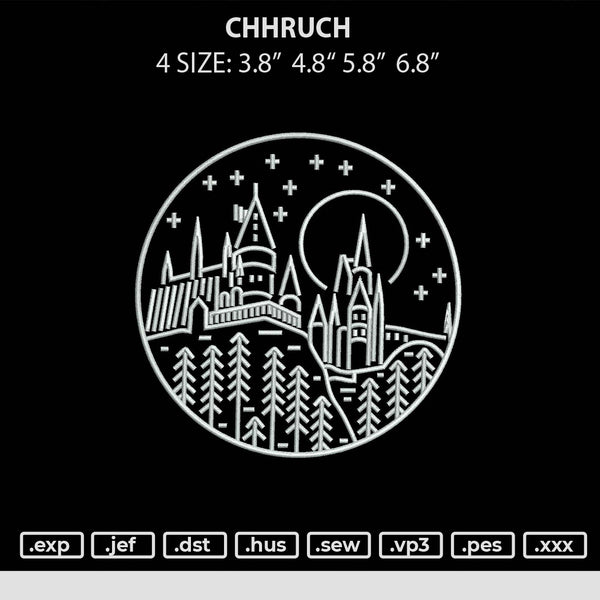 Chhruch Embroidery File 4 size