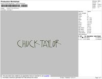Chuck Taylor Embroidery File 4 size